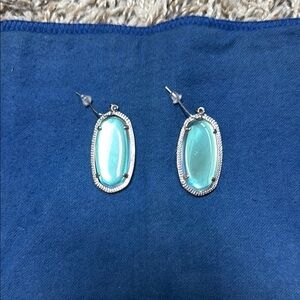 Elegant Silver and Blue Earrings